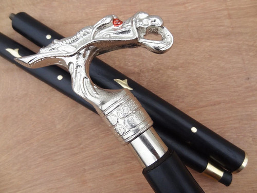 Silver nickel plated dragon - plated,